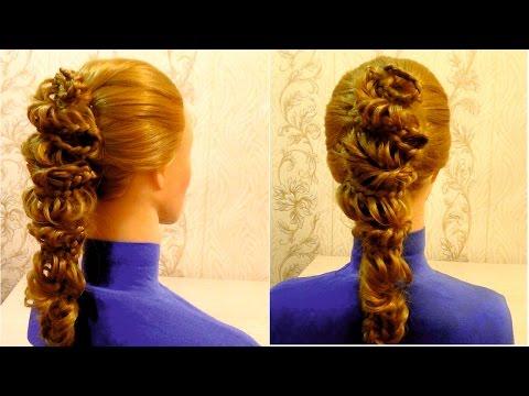 Прическа с плетением на длинные и средние волосы.Braid Hairstyle For Long And Medium Hair