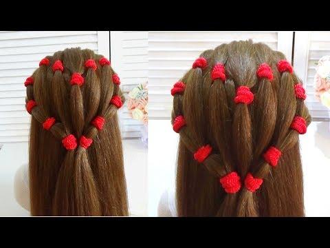 Простая и Легкая Прическа на Резинках.Amazing Hairstyle Tutorial Compilation 2017