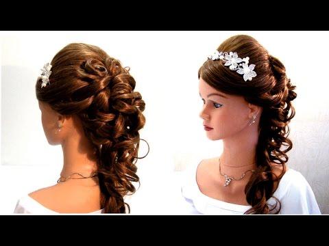 Прическа на выпускной,свадебная прическа. Wedding Prom Hairstyle