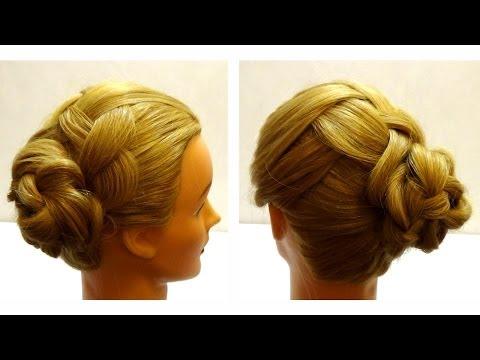 Прическа на каждый день.  Прическа с плетением.  Hairstyle For Every Day With Braids