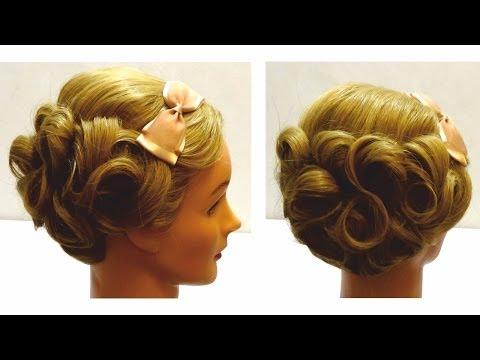 Праздничная прическа на 8 марта. Свадебная прическа,прическа на выпускной. Holiday Hairstyle