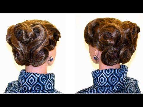 Вечерняя прическа. Праздничная прическа. Evening Holiday Hairstyle