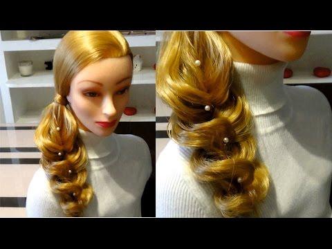 Объемная коса. Простая прическа в школу. Easy Hairstyle