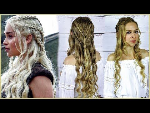 Прическа как у Дейенерис из фильма Игра Престолов Iconic Game Of Trones Hairstyle