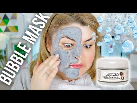 ТЕСТ-ДРАЙВ на пол-лица ПУЗЫРЯЩЕЙСЯ маски / Carbonated Bubble Сlay Mask!