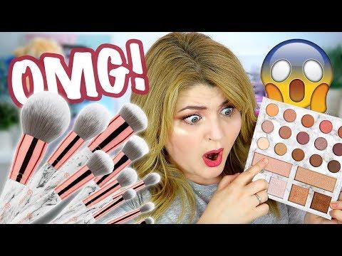 ТЕСТИРУЮ  ➥ МРАМОРНЫЕ КИСТИ и ПАЛЕТКУ CARLY BYBEL BH Cosmetics!