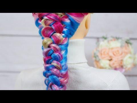 Французская коса на резинках/Самый легкий способ/New BEST Hairstyles Tutorials Compilation 2017