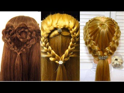 Прически Сердце из волос на день Святого Валентина. Valentine's Day Hairstyles