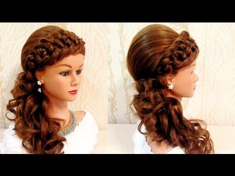 Свадебная прическа с плетнием.  Braided Wedding Hairstyle For Long Hair