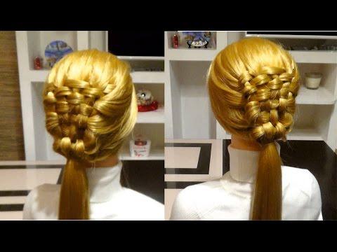 Плетение штопка. Простая прическа в школу.Easy School Hairstyle