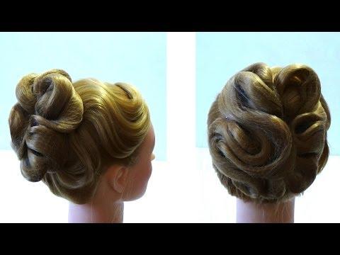 Вечерняя прическа. Свадебная прическа. Прическа на праздник. Evening Prom Holiday Updo