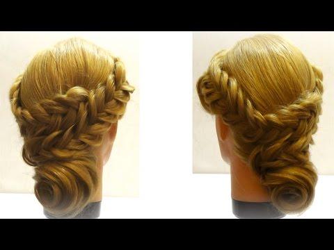 Прическа с плетением своими руками Braiding Hairstyle With Your Hands