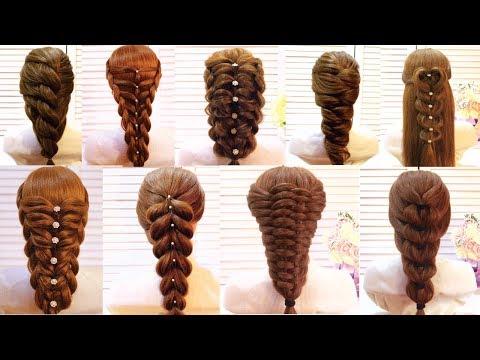 Топ 10 Простые и удивительные прически на каждый день❤️Мастер-класс❤️Top 10 Amazing Hairstyles