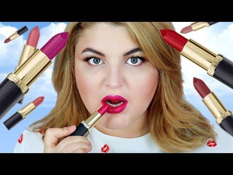 СВОТЧ-ВИДЕО: 10 МАТОВЫХ ПОМАД L'Oreal Paris Color Riche Matte Addiction