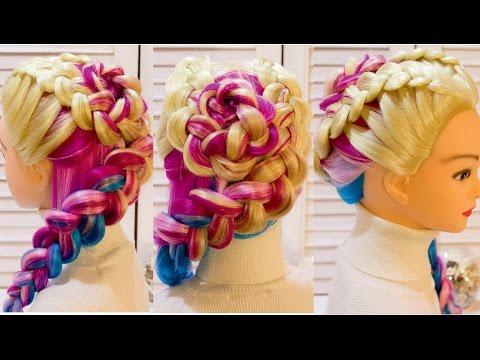 Прическа с плетением. Косы для дочки. Braided Hairstyle