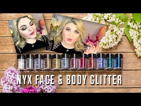 СВОТЧ-ВИДЕО✨: Глиттер NYX FACE & BODY GLITTER / Все 12 оттенков / Диана Суворова