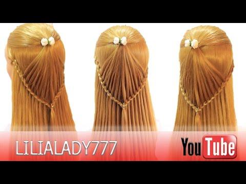 Коса водопад.Причёска с плетением для средних и длинных волос.The Most Beautiful Hairstyle Tutorial