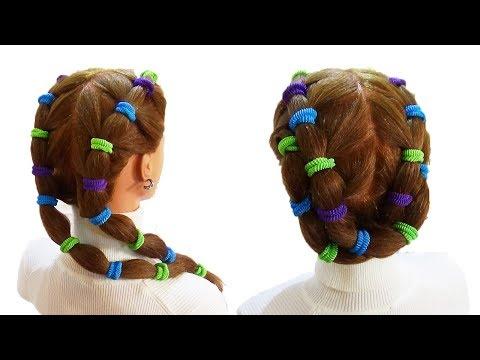 Простые и Легкие Прически на Резинках. Amazing Hairstyle Tutorial Compilation 2017