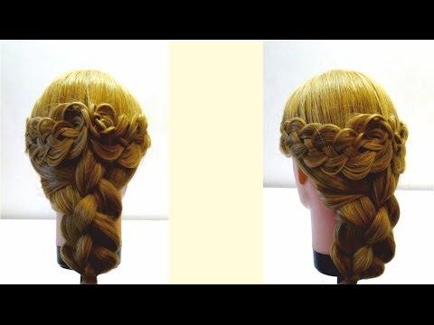 Прическа с плетением на каждый день.Плетение кос.Braiding