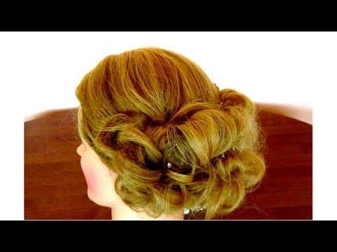 Свадебная прическа.Прическа на вечер и выпускной.Wedding Prom Hairstyle