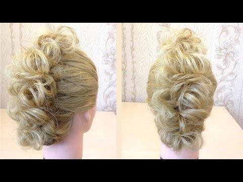 Простая прическа из косы и шпильки.Easy Hairstyle.